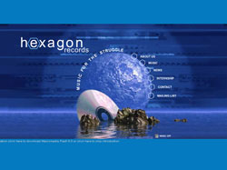 Разработка сайта компании HEXAGON records